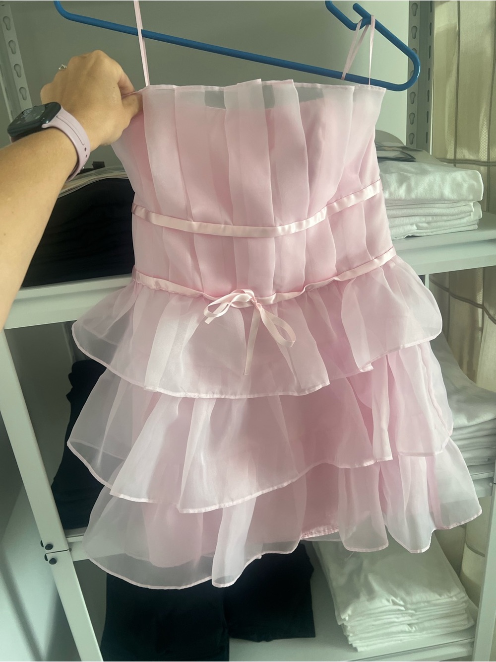 Exquisite Desserts Strapless Mini Dress Pink